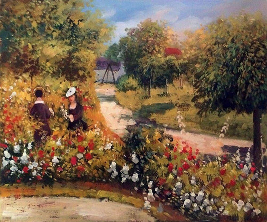 Jardin à Fontenay - Pierre-Auguste Renoir - Reproductions de tableaux et peintures haut de gamme