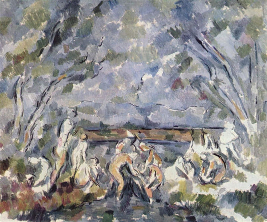 Bains - Paul Cézanne - Reproductions de tableaux et peintures haut de gamme