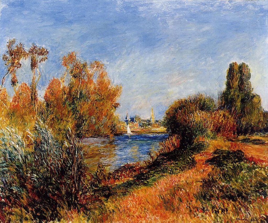 La Seine à Argenteuil 1888  - Pierre-Auguste Renoir - Reproductions de tableaux et peintures haut de gamme