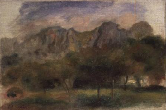 Les Alpilles - Pierre-Auguste Renoir - Reproductions de tableaux et peintures haut de gamme