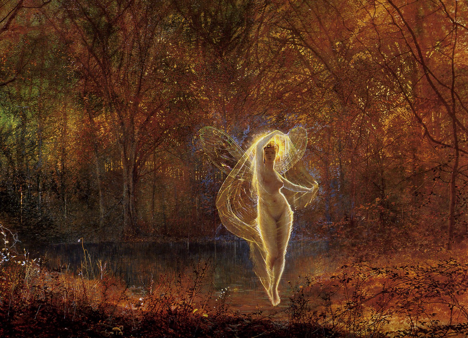 Dame Autumn a un visage triste - John atkinson grimshaw - Reproductions de tableaux et peintures haut de gamme