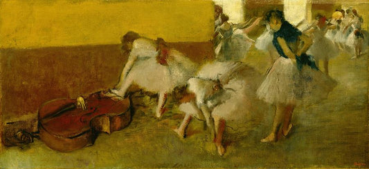 Danseuses dans la chambre verte - Edgar Degas - Reproductions de tableaux et peintures haut de gamme