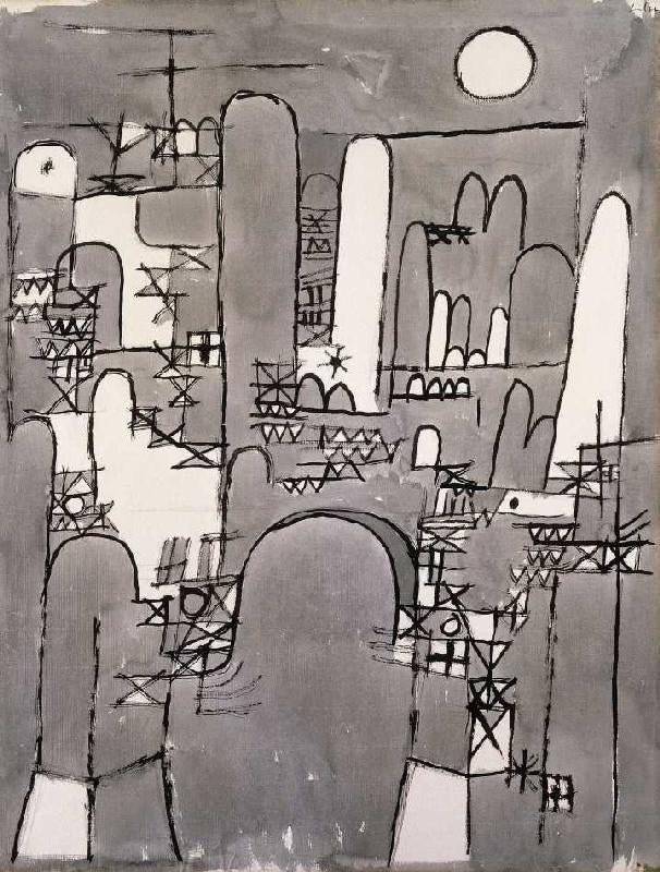 La porte - Paul Klee - Reproductions de tableaux et peintures haut de gamme