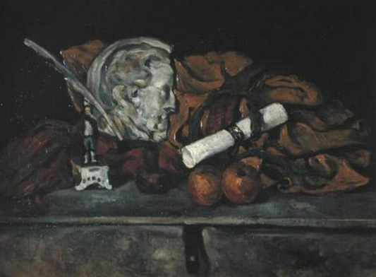 Nature morte des accessoires de l'artiste - Paul Cézanne - Reproductions de tableaux et peintures haut de gamme