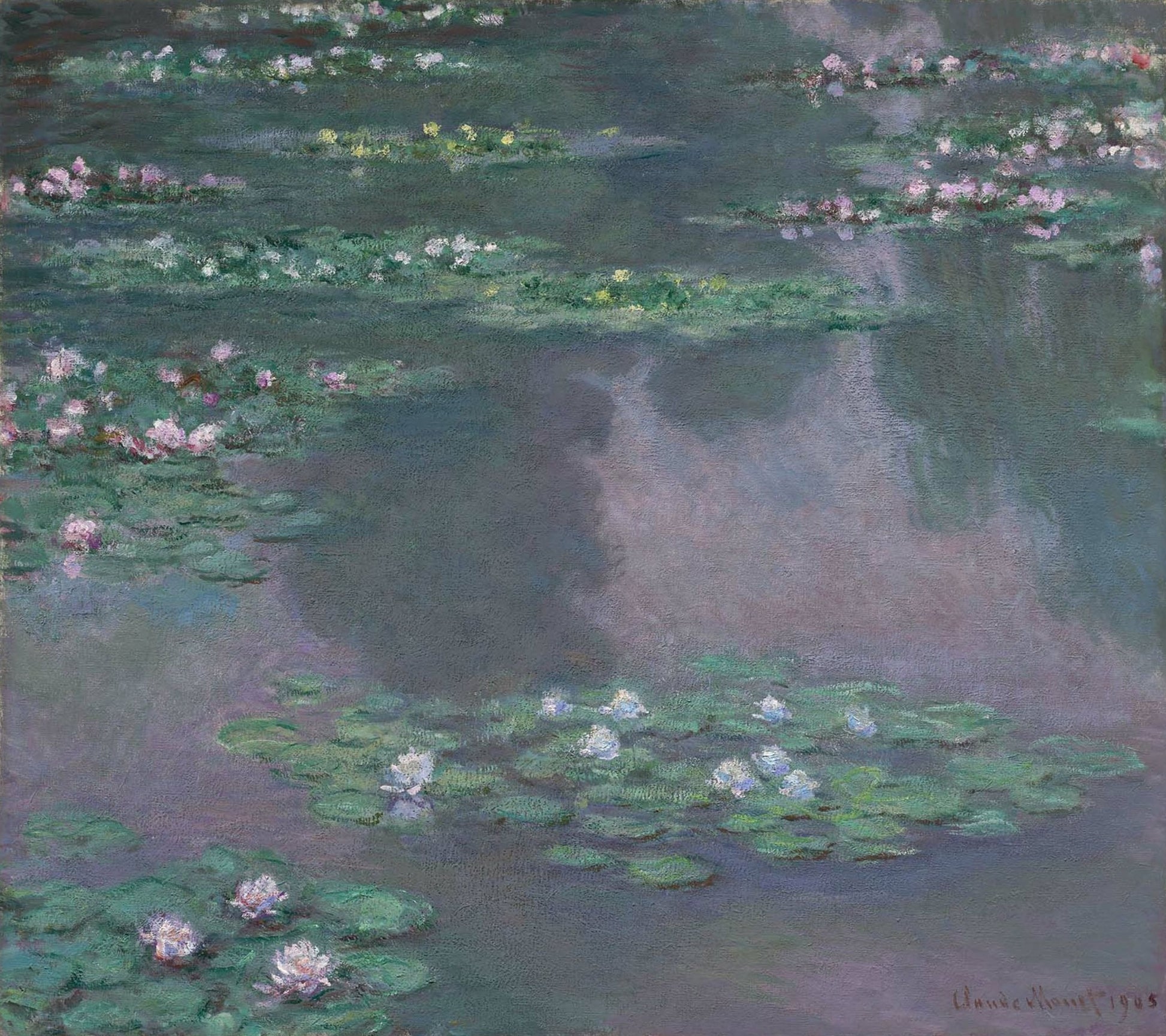 Nymphéas (W1671) - Claude Monet - Reproductions de tableaux et peintures haut de gamme