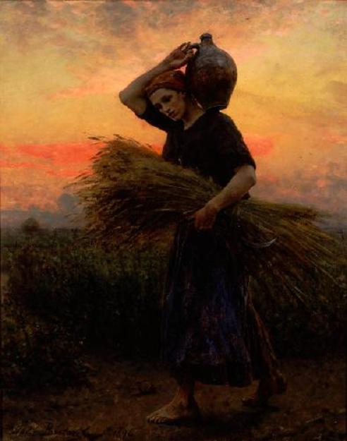 Aube - Jules Breton - Reproductions de tableaux et peintures haut de gamme