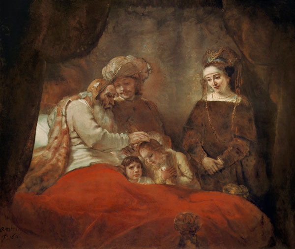 La Jacob-prière - Rembrandt van Rijn - Reproductions de tableaux et peintures haut de gamme