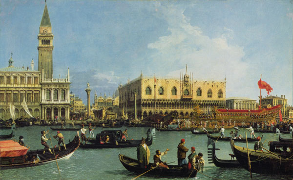 Le retour du Buccintoro, Venise - Giovanni Antonio Canal - Reproductions de tableaux et peintures haut de gamme