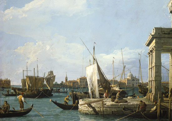 Les Dogana à Venise - Giovanni Antonio Canal - Reproductions de tableaux et peintures haut de gamme