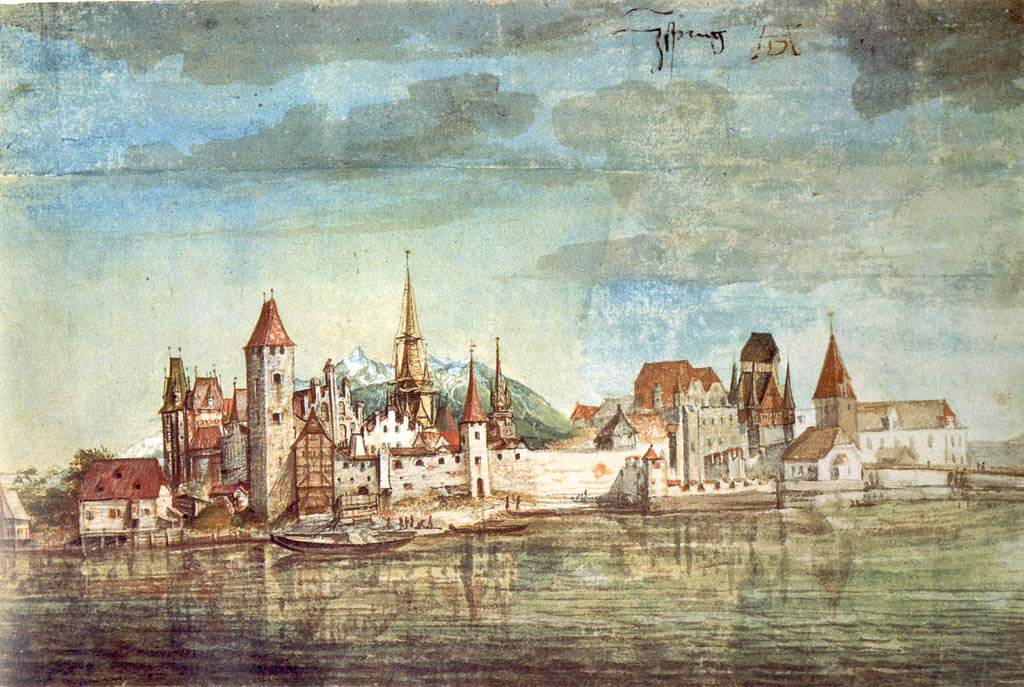 Innsbruck depuis le nord - Albrecht Dürer - Reproductions de tableaux et peintures haut de gamme