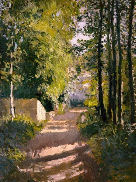 Allée sous-bois - Caillebotte - Reproductions de tableaux et peintures haut de gamme