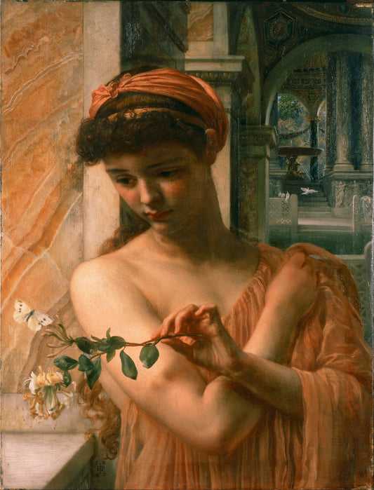 Psyché dans le temple de l'amour - Edward Poynter - Reproductions de tableaux et peintures haut de gamme