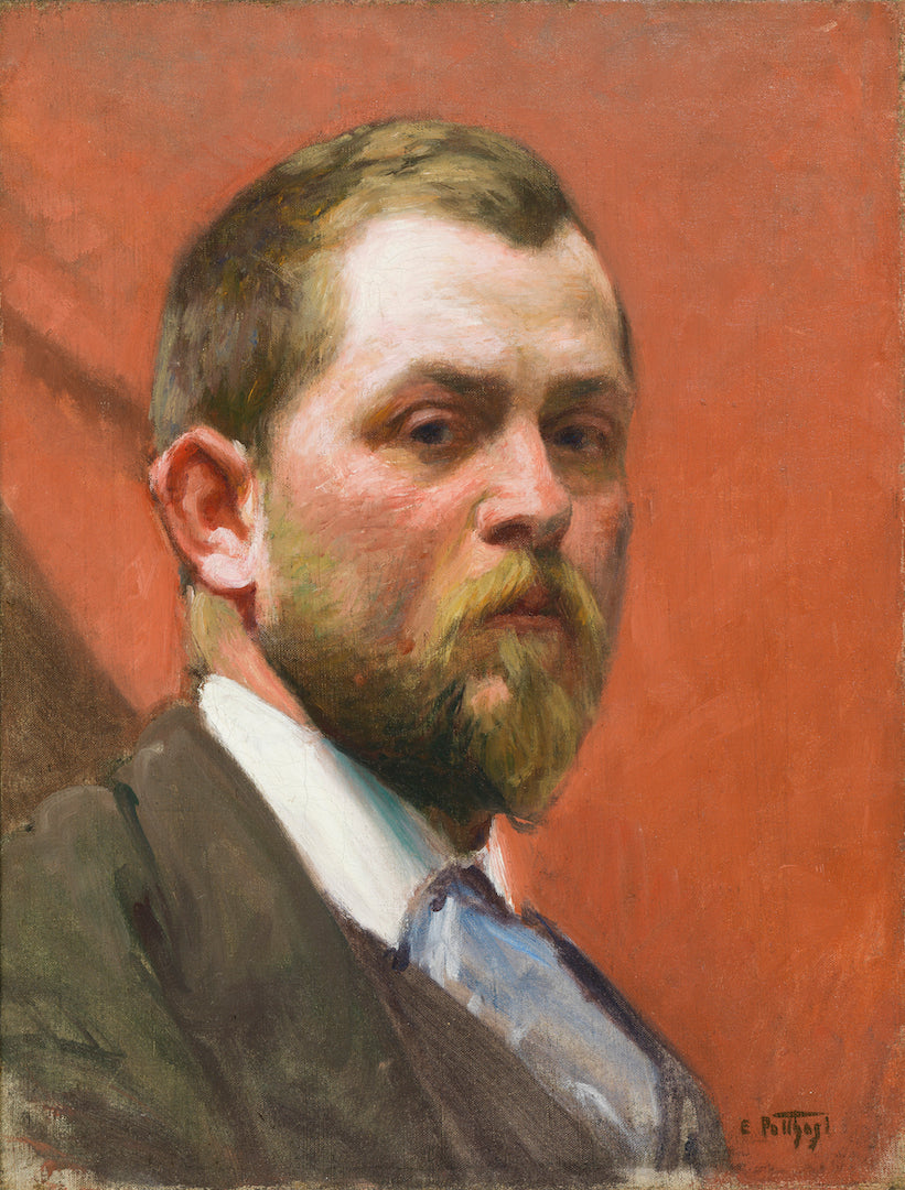 Self-portrait - Edward Henry Potthast - Reproductions de tableaux et peintures haut de gamme