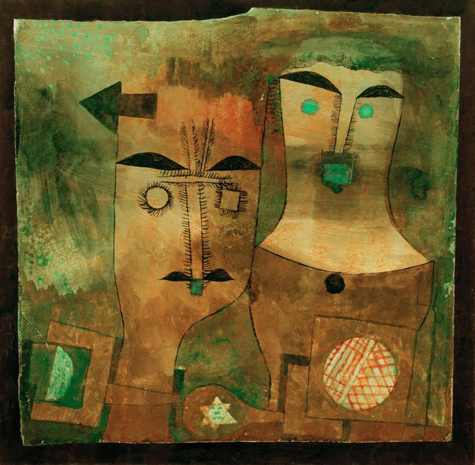 Une paire de dieux - Paul Klee - Reproductions de tableaux et peintures haut de gamme