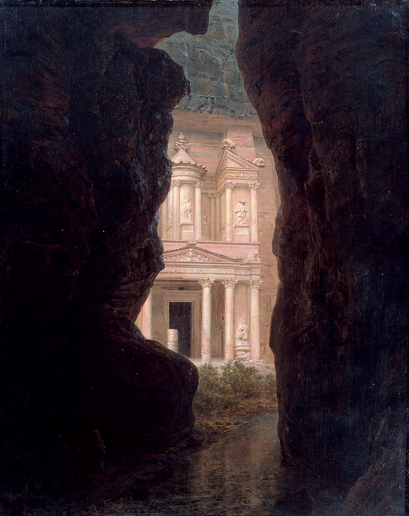 El Khasné, Petra - Frederic Edwin Church - Reproductions de tableaux et peintures haut de gamme