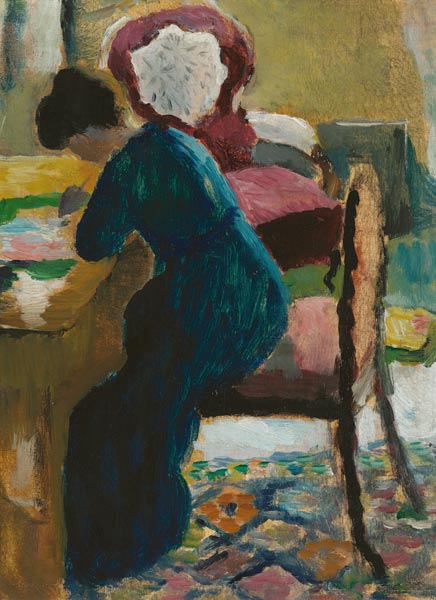 Elisabeth au bureau - August Macke - Reproductions de tableaux et peintures haut de gamme