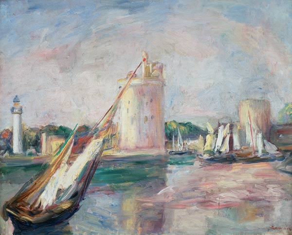 Entree du port La Rochelle 1890 - Pierre-Auguste Renoir - Reproductions de tableaux et peintures haut de gamme