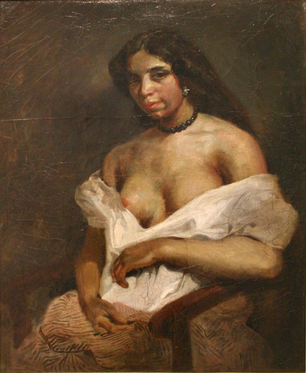 Aspasie - Eugène Delacroix - Reproductions de tableaux et peintures haut de gamme