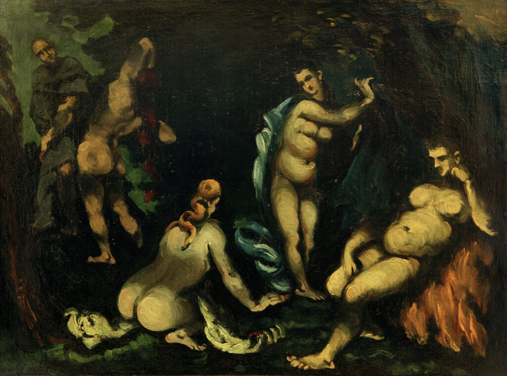 La temptation de Saint Antoine - Paul Cézanne - Reproductions de tableaux et peintures haut de gamme