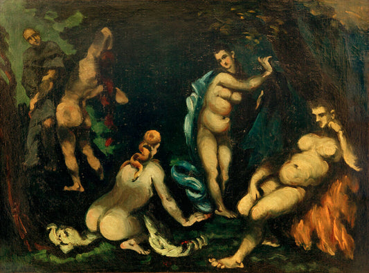 La temptation de Saint Antoine - Paul Cézanne - Reproductions de tableaux et peintures haut de gamme