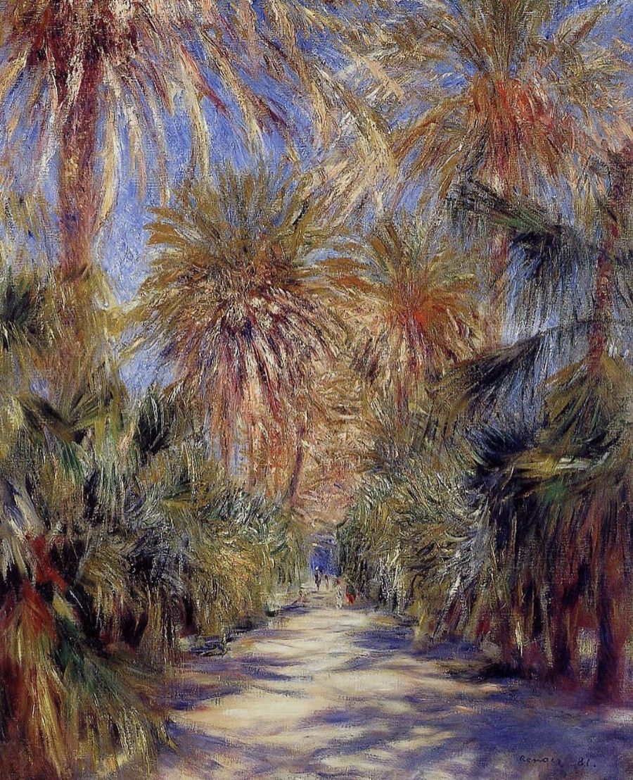 Alger Le Jardin d'Essai - Pierre-Auguste Renoir - Reproductions de tableaux et peintures haut de gamme