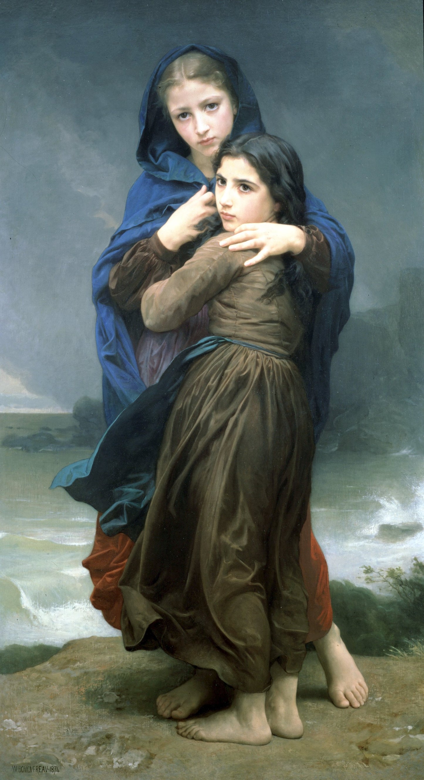 Loin de chez nous - William Bouguereau - Reproductions de tableaux et peintures haut de gamme