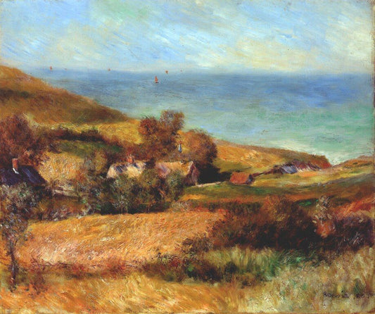 Vue de la côte près de Wargemont - Pierre-Auguste Renoir - Reproductions de tableaux et peintures haut de gamme