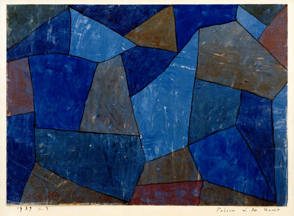 Falaises de nuit - Paul Klee - Reproductions de tableaux et peintures haut de gamme