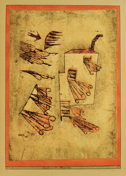 Vent de feu, 1923 - Paul Klee - Reproductions de tableaux et peintures haut de gamme