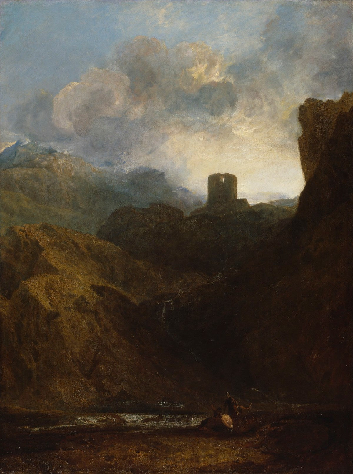 Château de Dolbadarn - William Turner - Reproductions de tableaux et peintures haut de gamme