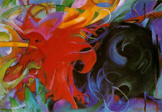 Formes combattantes - Franz Marc - Reproductions de tableaux et peintures haut de gamme