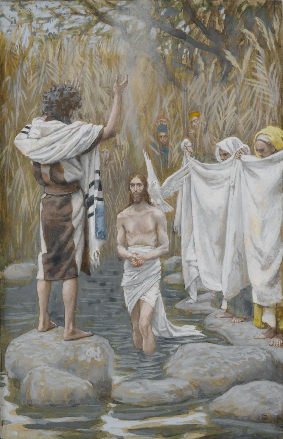 Le baptême de Jésus - James Tissot - Reproductions de tableaux et peintures haut de gamme