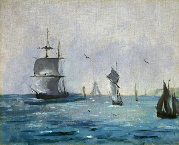 Arrivée du bateau de pêche - Edouard Manet - Reproductions de tableaux et peintures haut de gamme