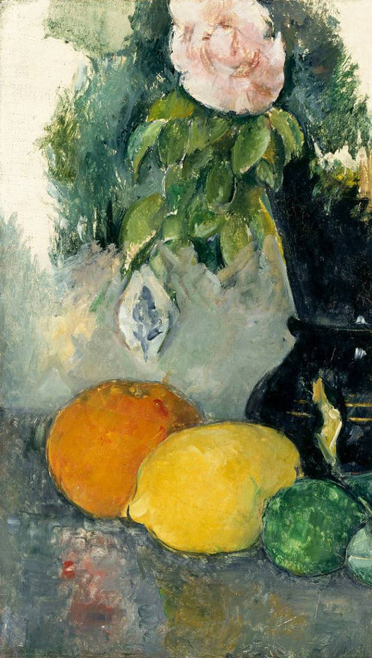 Fleurs et fruits, vers 1880 - Paul Cézanne - Reproductions de tableaux et peintures haut de gamme