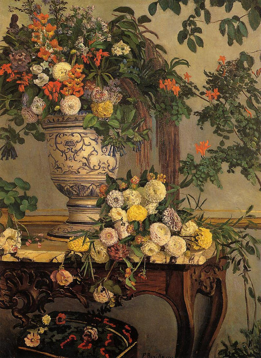 Fleurs - Frédéric Bazille - Reproductions de tableaux et peintures haut de gamme