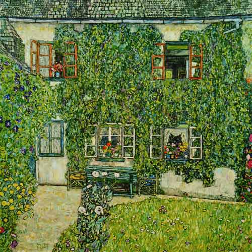 Maison forestière à Weissenbach sur l'Attersee - Gustav Klimt - Reproductions de tableaux et peintures haut de gamme