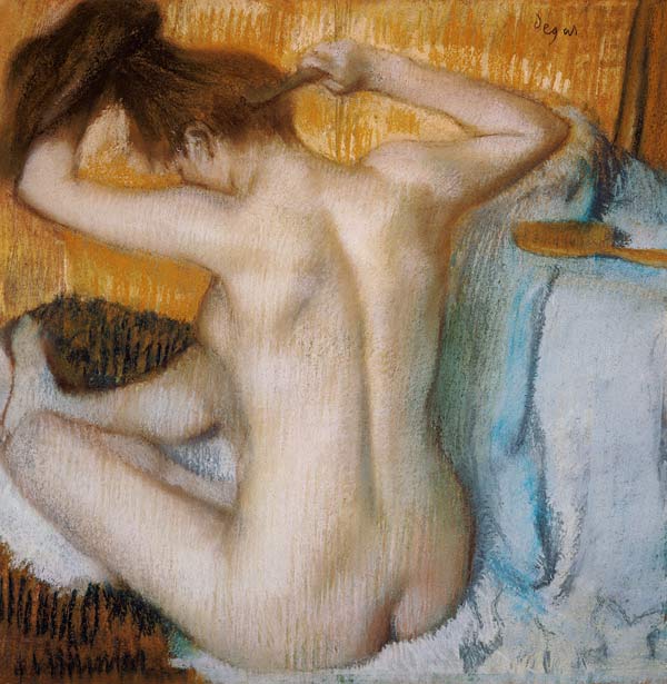 Femme avec leur toilette - Edgar Degas - Reproductions de tableaux et peintures haut de gamme