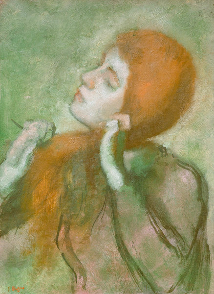 La femme se peignant les cheveux - Edgar Degas - Reproductions de tableaux et peintures haut de gamme