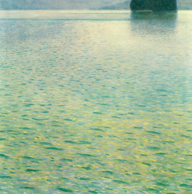 Île dans l'Attersee - Gustav Klimt - Reproductions de tableaux et peintures haut de gamme