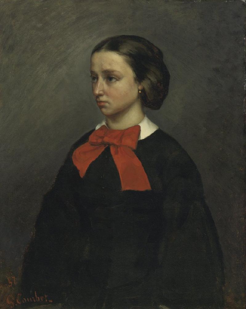 Portrait de Mademoiselle Jacquet - Gustave Courbet - Reproductions de tableaux et peintures haut de gamme