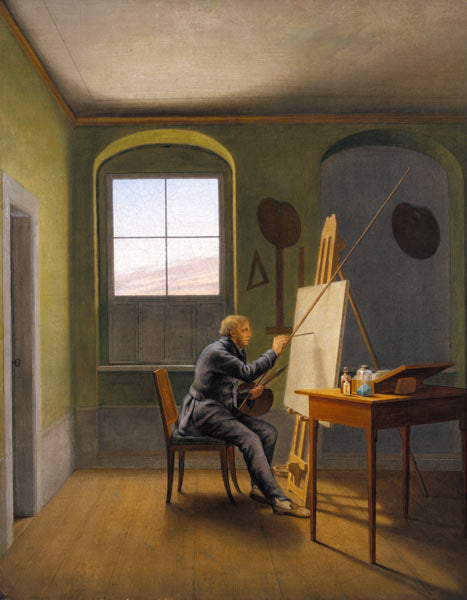 George Friedrich Kersting dans l'atelier de - Caspar David Friedrich - Reproductions de tableaux et peintures haut de gamme