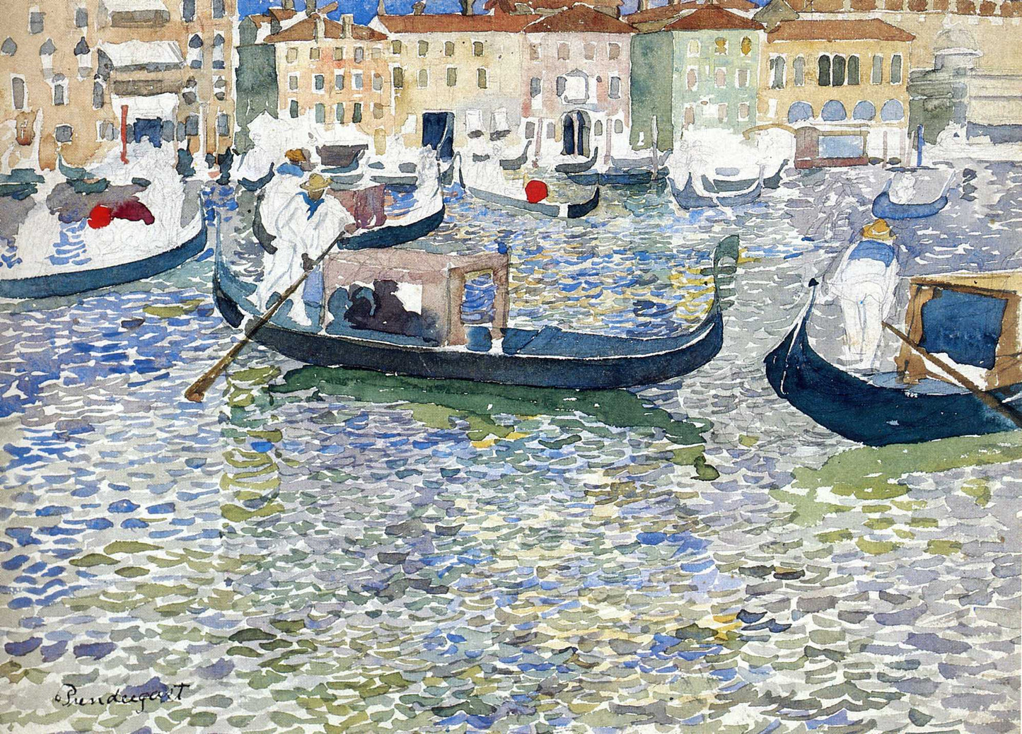 Grand Canal, Venice - Maurice Prendergast - Reproductions de tableaux et peintures haut de gamme