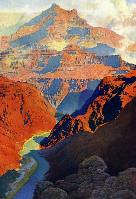 Le Grand Canyon - Maxfield Parrish - Reproductions de tableaux et peintures haut de gamme