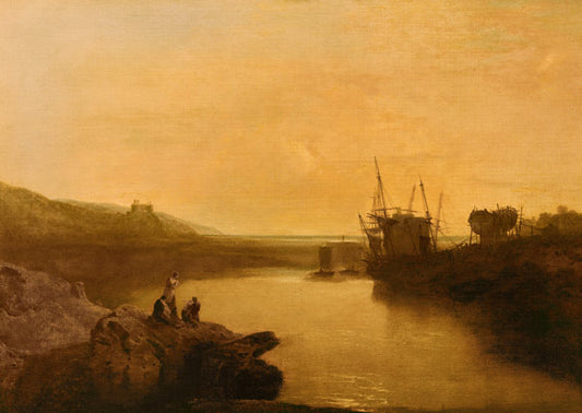 Château de Harlech - William Turner - Reproductions de tableaux et peintures haut de gamme