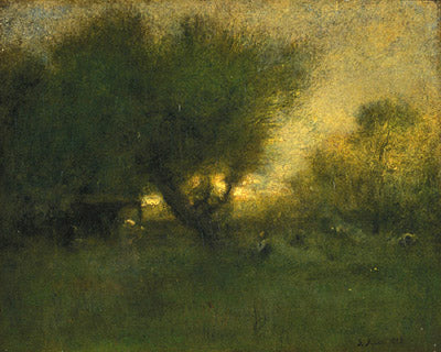 In the Gloaming - George Inness - Reproductions de tableaux et peintures haut de gamme