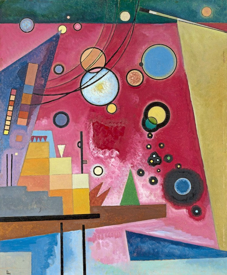 Rouge lourd - Vassily Kandinsky - Reproductions de tableaux et peintures haut de gamme