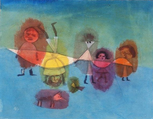 Groupe d'enfants - Paul Klee - Reproductions de tableaux et peintures haut de gamme