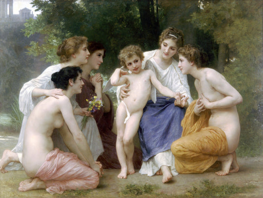 Ladmiration - William Bouguereau - Reproductions de tableaux et peintures haut de gamme