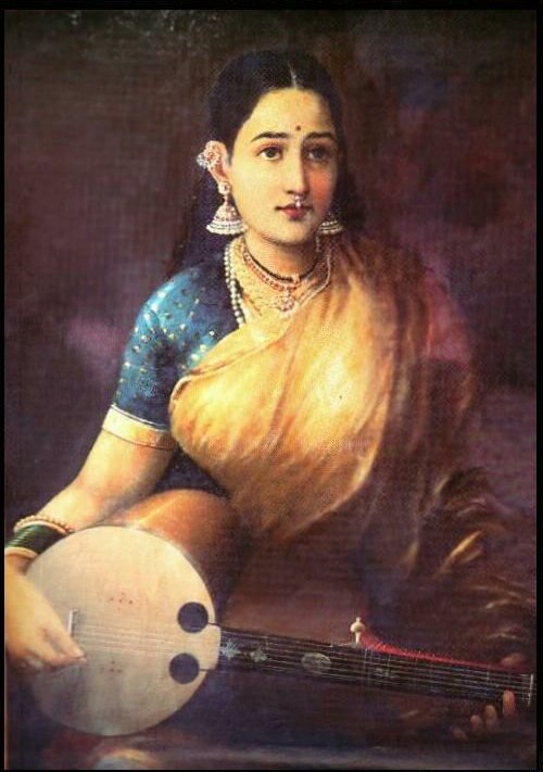 Lady with Swarbat - Raja Ravi Varma - Reproductions de tableaux et peintures haut de gamme