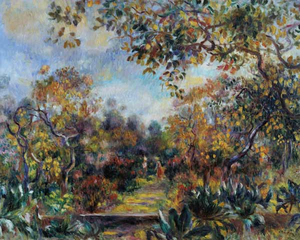 Paysage à Beaulieu - Pierre-Auguste Renoir - Reproductions de tableaux et peintures haut de gamme